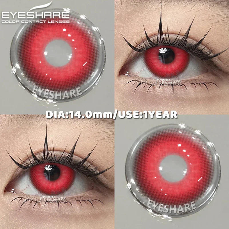 1Pair Hallowee Contact Lenses for Eyes Cosplay Lenses Anime Lenses Anime Accessories Lenses Purple Lenses Pink Eye Lens
