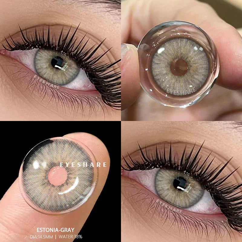 NEW Colored Contact Lenses for Eyes Natural Eye Lenses Green Contact Gray Lenses Blue Lenses Fashion Lenses 1 Pair