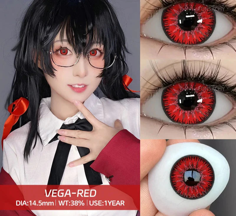 2pcs Halloween Lenses Cosplay Contact Lenses Halloween Color Contact Lenses for Eyes Cosplay Contacts Anime Accessories