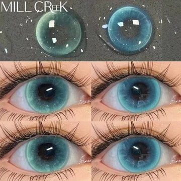 2pcs/Pair Myopia Natural Korean Lens Color Contact Lenses Blue Contact Lens Green Pupil Beauty Eyes Lenses Makeup New