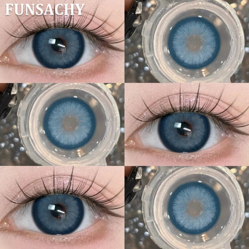 1 Pair Yearly New Korean Natural Lenses Color Contact Lenses for Eyes Color Black Brown Beautiful Pupil Fast Shipping