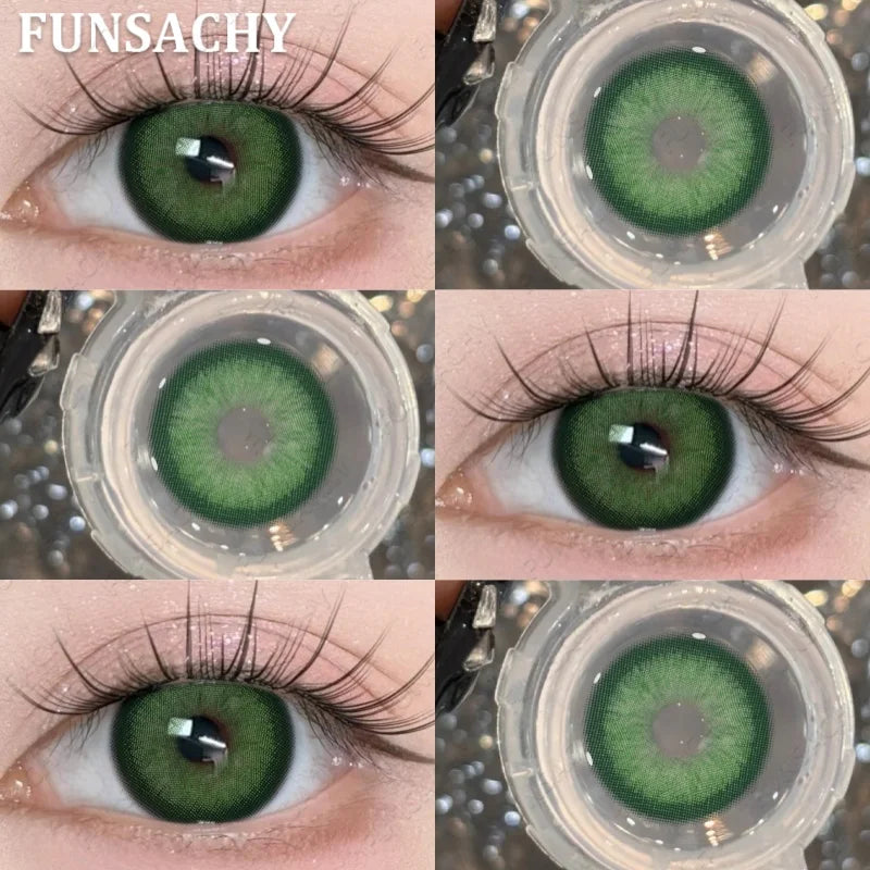 1 Pair Yearly New Korean Natural Lenses Color Contact Lenses for Eyes Color Black Brown Beautiful Pupil Fast Shipping
