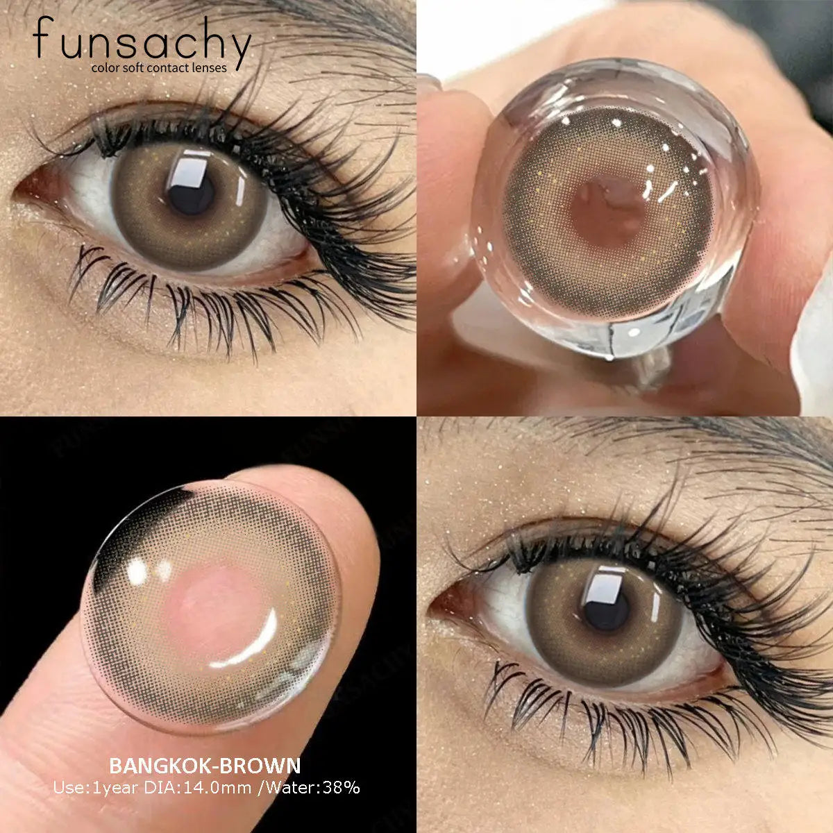 Color Contact Lenses for Eyes 1 Pair Gray Fashion Cosmetic Lenses Green Pupils Gray Natural Eye Contacts Women Eye Lens