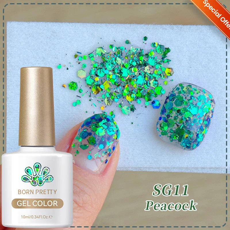 10ml Leopard Cat Magnetic Eye Gel Nail Polish Autumn Night Coffee Brown Glass Beads Soak Off UV LED Manicure Nail Ar