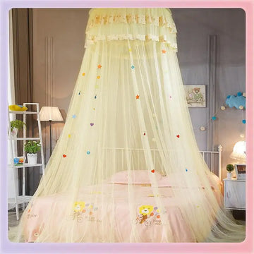 Princess Style round Top Mosquito Net Pink Absorbing Ceiling Student Dormitory Bed Curtain Single Double Freshman Condensation