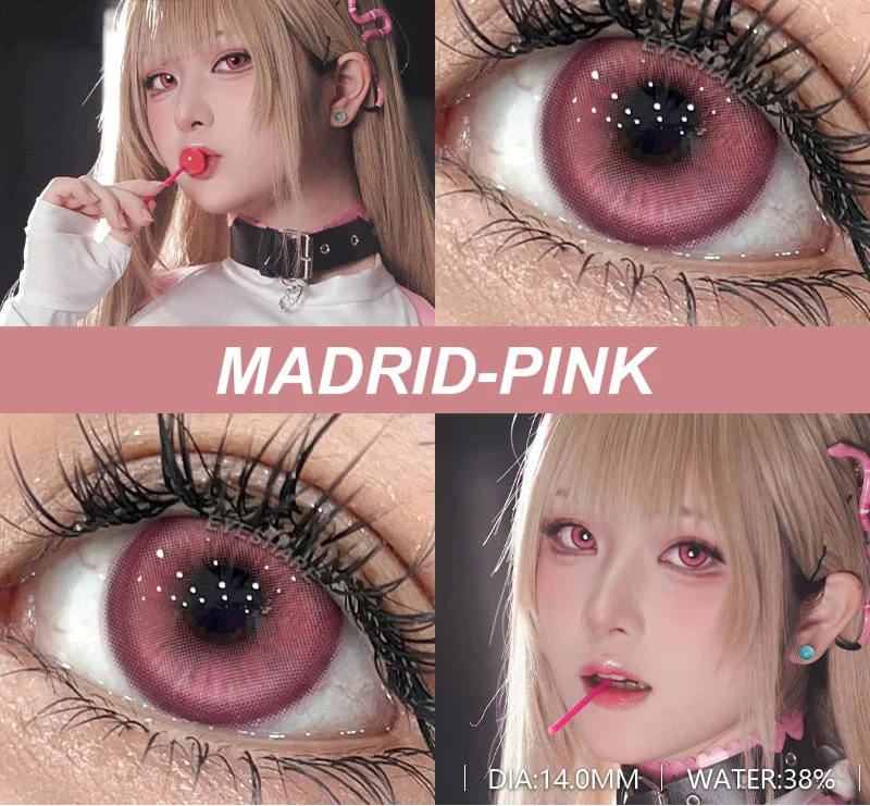 Contact Lenses 1 Pair Purple Lenses Cosplay Green Colored Lenses Anime Blue Lens Halloween Colorful Makeup Eye Cosmetic