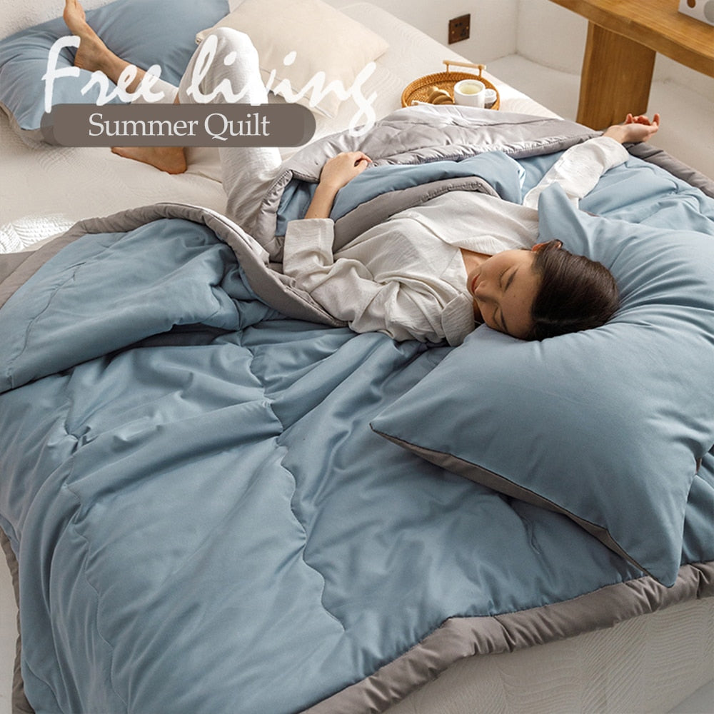 Summer Ice Cool Thin Quilt Comforter Soft Air conditioning Quilt/Duvet/Blanket Bed duvets 150 single bed quilt