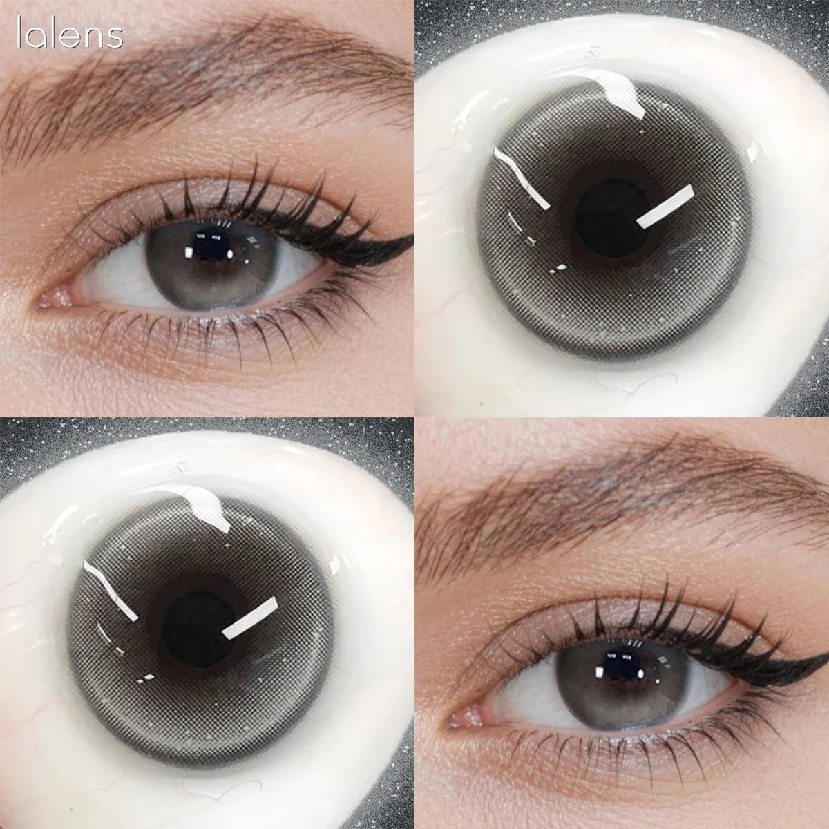 14.2mm Half Yearly Colored Contact Lenses Multichrome Natural Anime Cosplay Contacts for Daily Eye Beauty