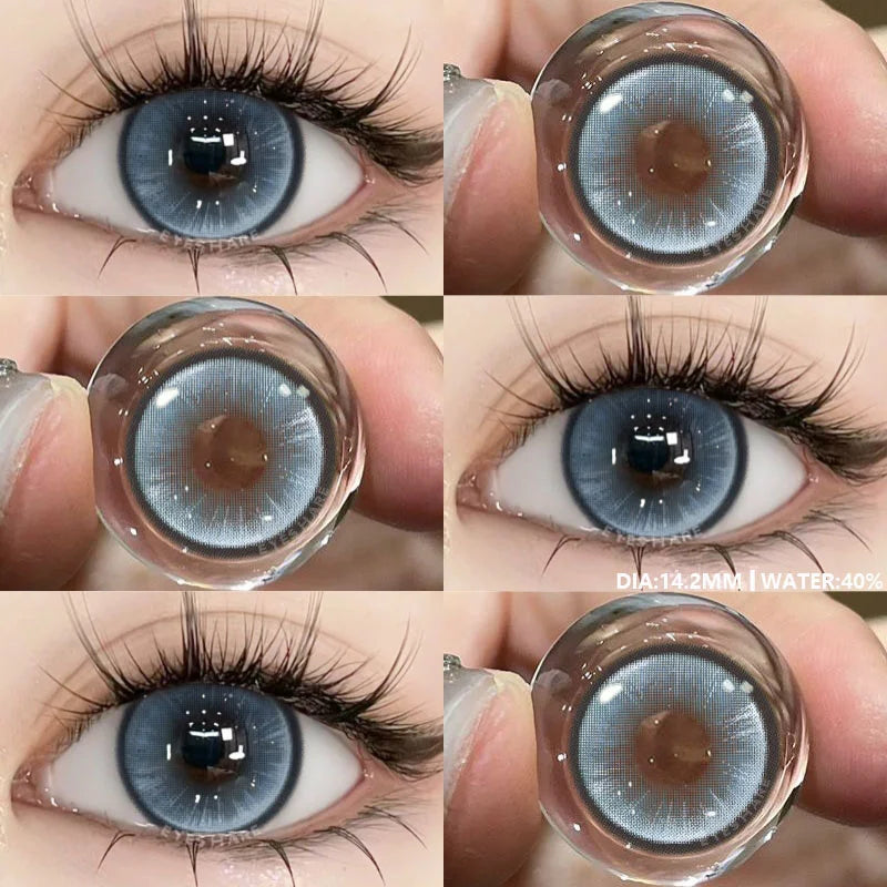 1Pair New Color Contact Lenses for Eyes Cosmetic High Quality Blue Lenses Green Contact Fashion Cosmetic Eye Contacts
