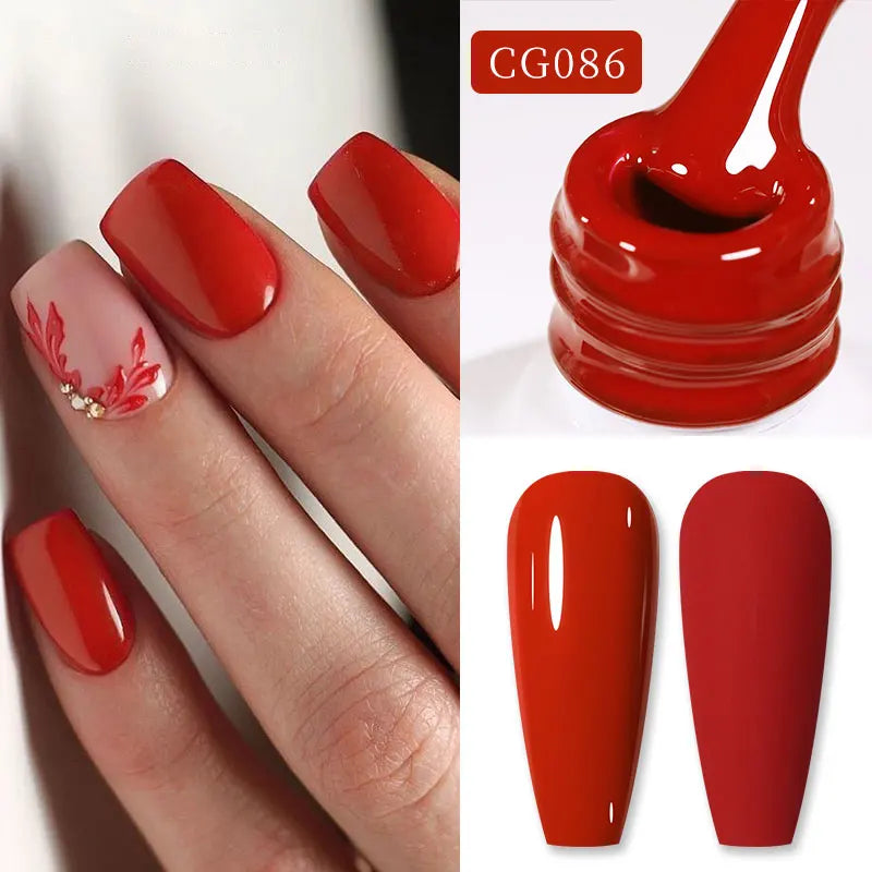 10ml Purple Red Series Gel Nail Polish Winter Dark Purple Nail Art Varnish Semi Permanent Soak Off UV LED Gel