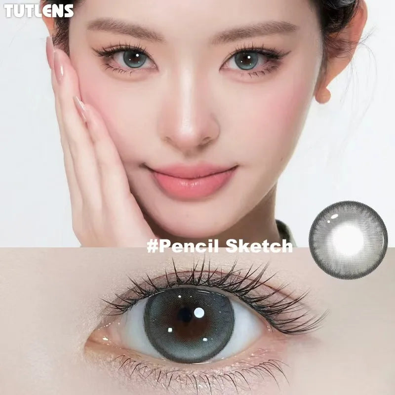 2 PCS Mixed Color Cosmetic Half-Year Soft Contact Lenses