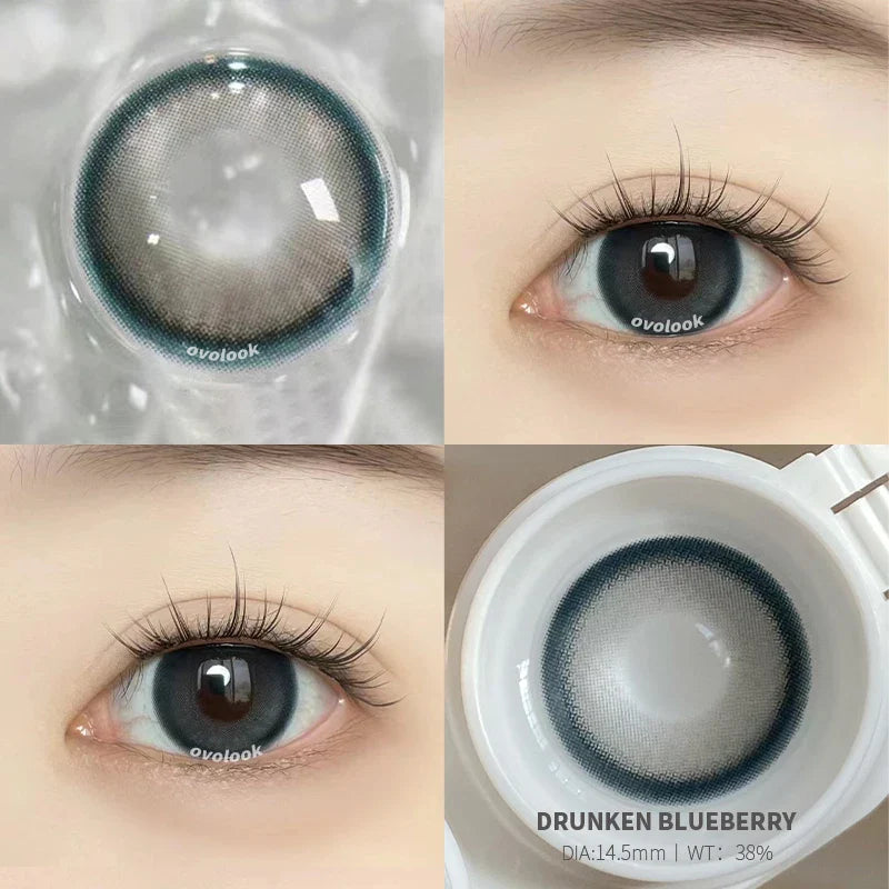 1 Pair Beauty 10 Colors Contact Lenses for Eyes Natural Pupil Color Lens Eyes for Myopia Free Shipping Half A Year Use