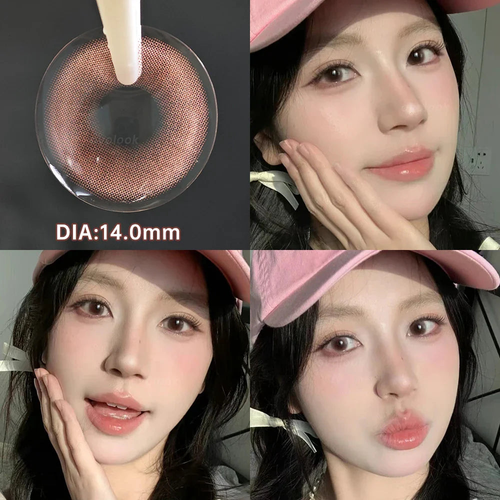 2pcs Cyberpunk Blue Contact Lenses for Eyes Fashion Color Pupils Beauty Eye Color lenses Natural Gray Lens Myopia Lenses