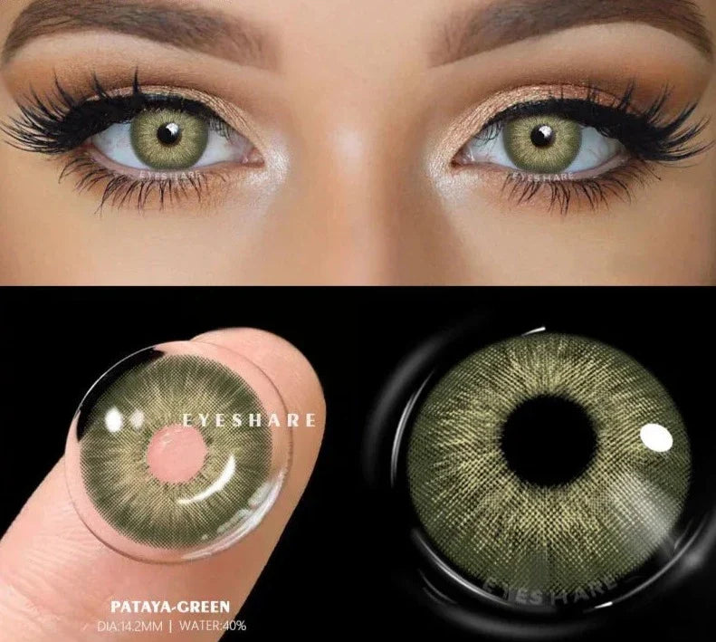 1pair/2pcs Myopia Lenses Color Contact Lenses for Eyes Brown Lenses Blue Eye Lenses Green Contacts Prescription Lenses