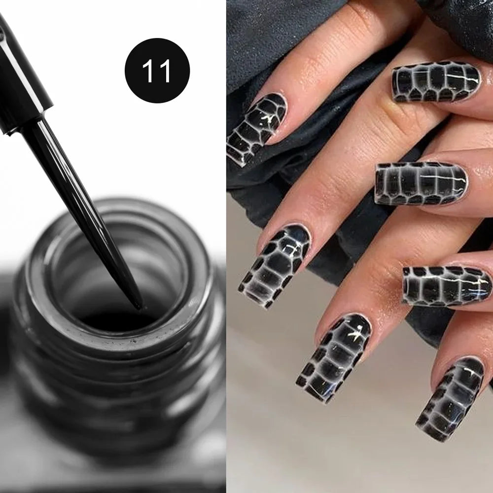 9ml Blooming Nail Polish Air Dry Watercolor Marble Gel Nail Liquid Venalisa Smoke Bubble Varnish Gradient Painting Ink
