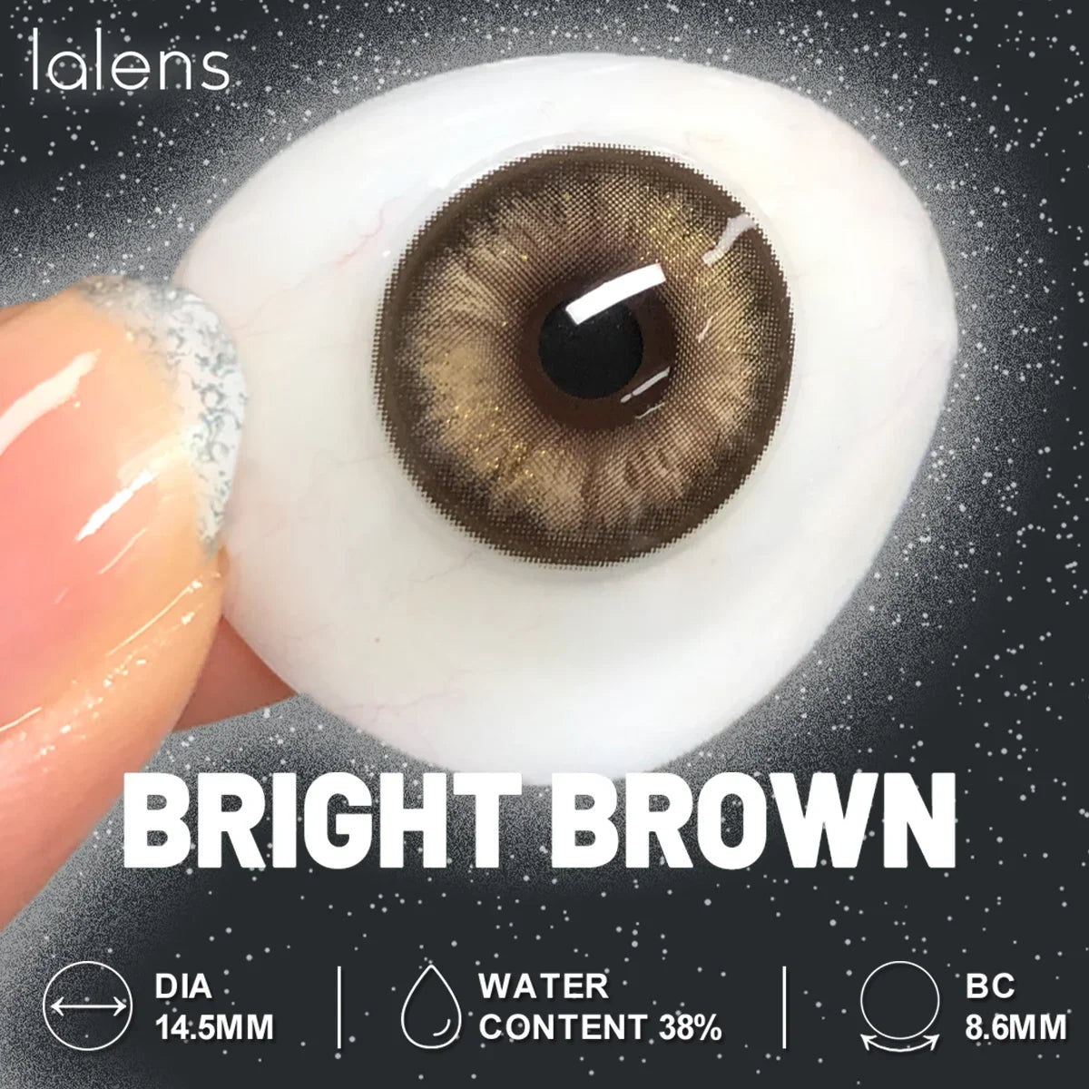 14.5mm Bright Grey Colored Contact Lenses Half Yearly Disposable Soft Lens for Daily Outfit Party Look Eye Beauty Makeup