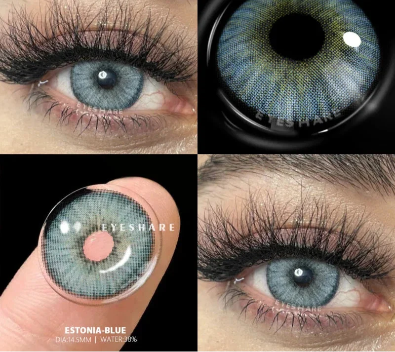 Natural Colored Eye Lenses 1pair Gray Pupils Lenses Blue Contact Lenses Brown Contacts Yearly Cosmetic Green Eye Lens