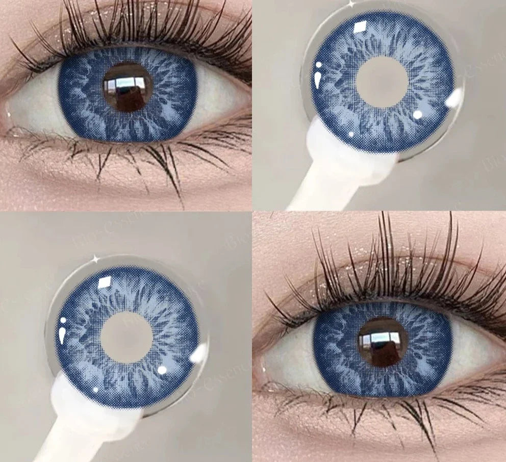 1 Pair Colored Contact Lenses for Eyes Blue Eye Lenses Green Contact Lenses Gray Lense High Quality Eye Lense