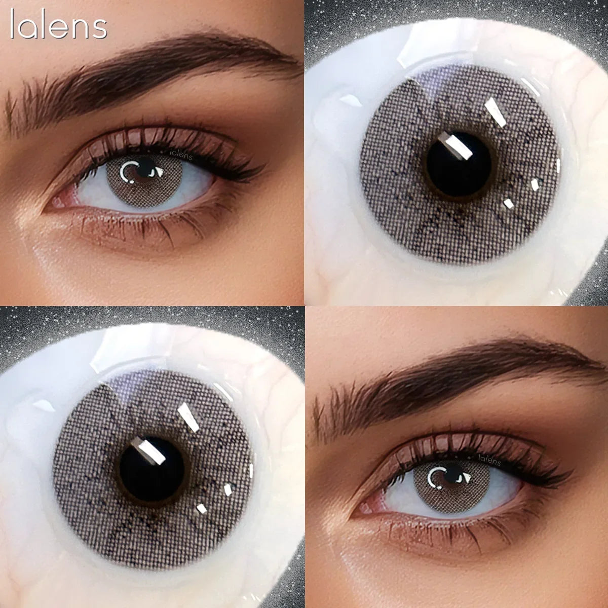 Natural Ocean Blue Half Yearly Colored Contact Lenses 14.2mm Small Pupil Eye Beauty Cosmetic Contacts For Daily Makeup