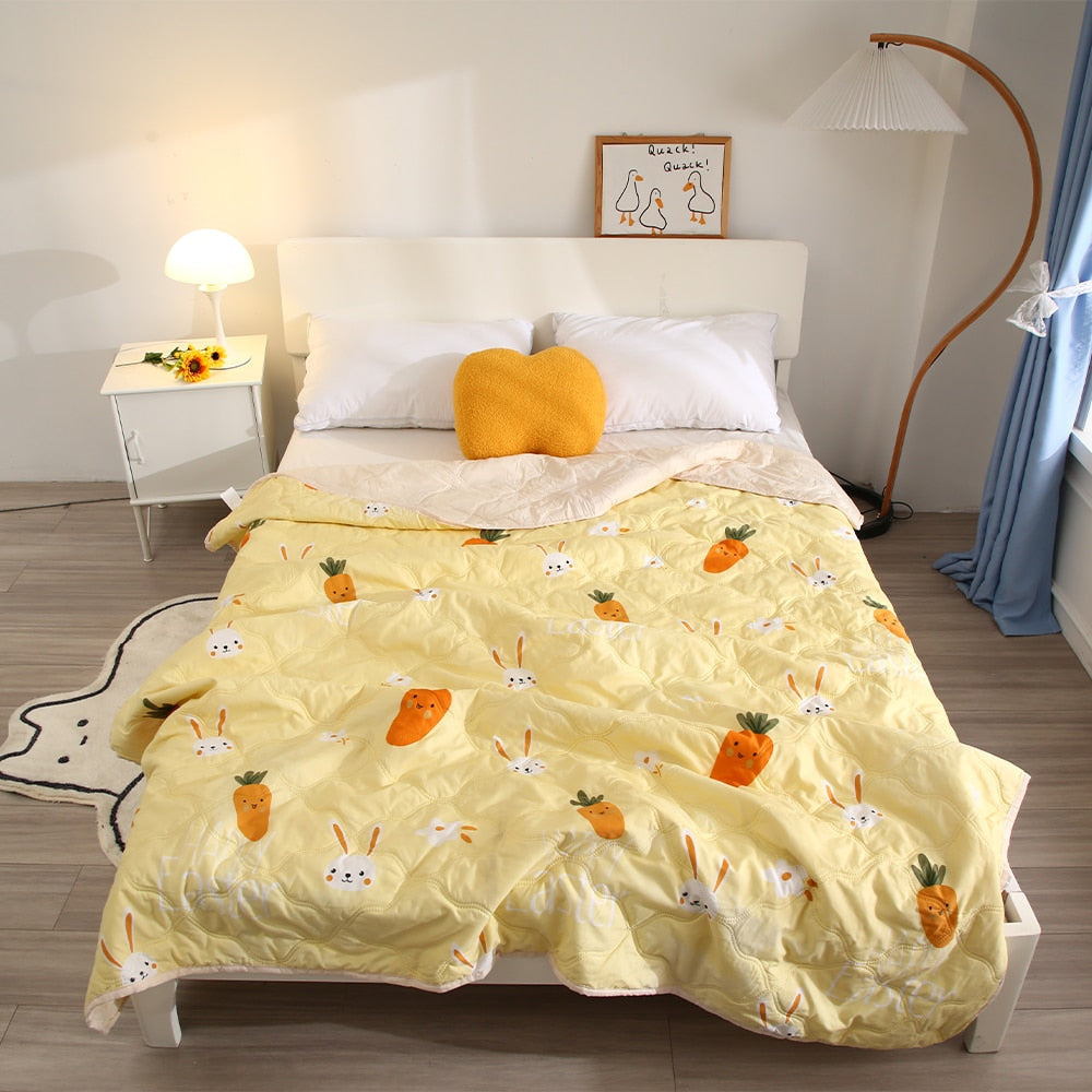 Summer Ice Quilt bedspreads comforter plaid blanket on the bed Quilt cover Duvets for 135 90 for single double bed