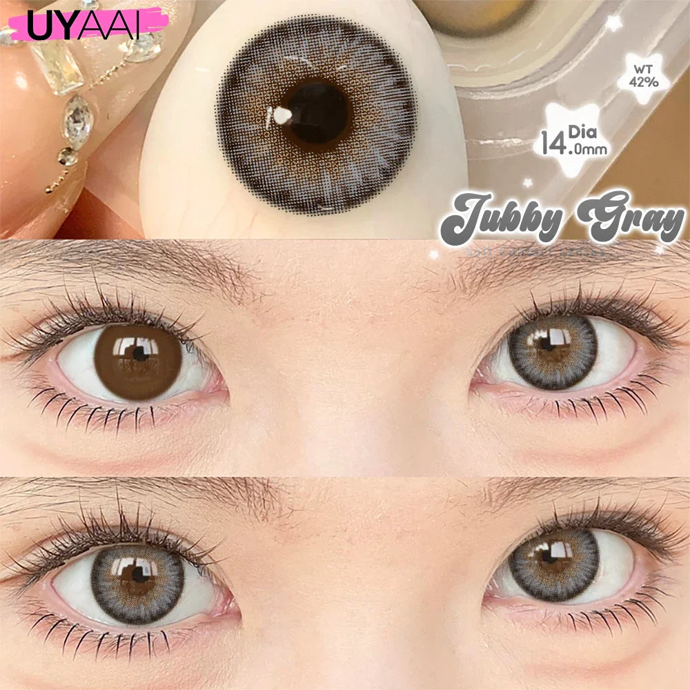 1 Pair Big Eye Color Lens Makeup Colorcon Brown Natural Color Eye Contacts Black Lenses y2k Korean Green Pupils