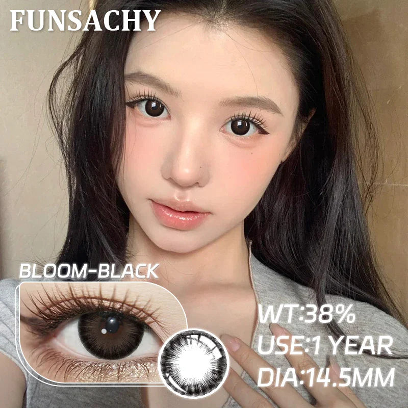 1 Pair Myopia 0~-8.00 Degree Color Contact Lenses for Eyes Natural Lenses with Prescription Diopter Eye Contacts Yearly