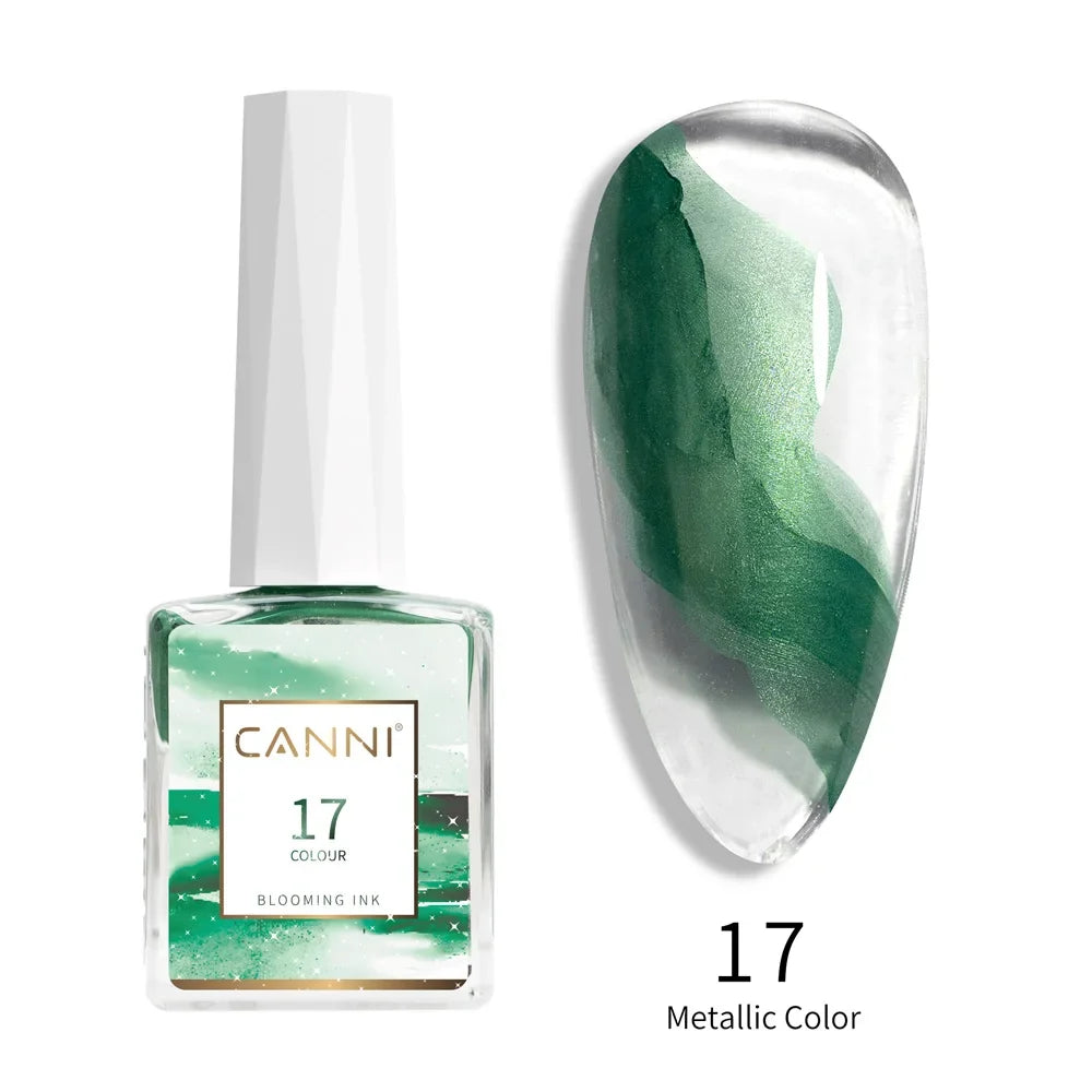 9ml Blooming Nail Polish Air Dry Watercolor Marble Gel Nail Liquid Venalisa Smoke Bubble Varnish Gradient Painting Ink
