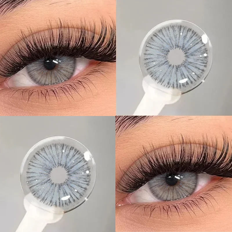 2Pcs Colored Contact Lenses with Prescription Brown Lens Health & beauty Blue Natural Soft Contact Lens Fast Shipping
