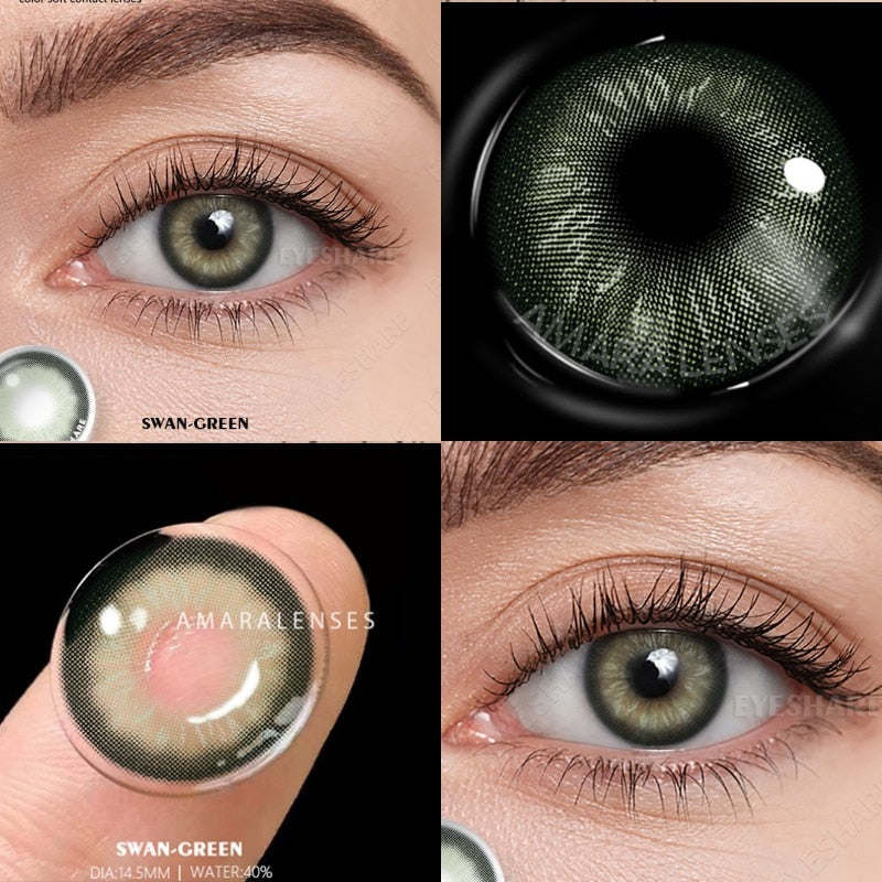 Natural Color Lens Eyes 2pcs Color Contact Lenses For Eyes Beauty Contact Lenses Eye Cosmetic Color Lens Eyes