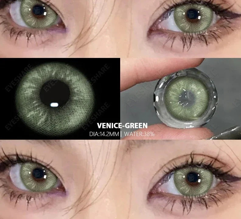 1pair/2pcs Colored Contact Lenses for Eyes Natural Green Lenses Blue Contact Lens Gray Contacts High Quality Lenses