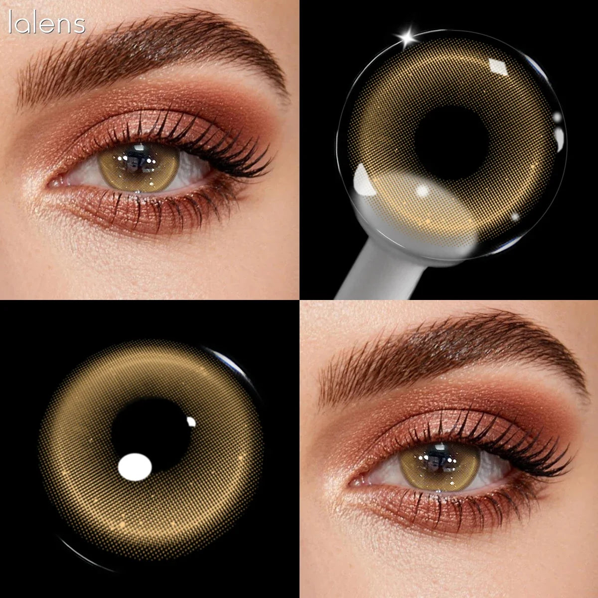 14.2mm Half Yearly Colored Contact Lenses Multichrome Natural Anime Cosplay Contacts for Daily Eye Beauty