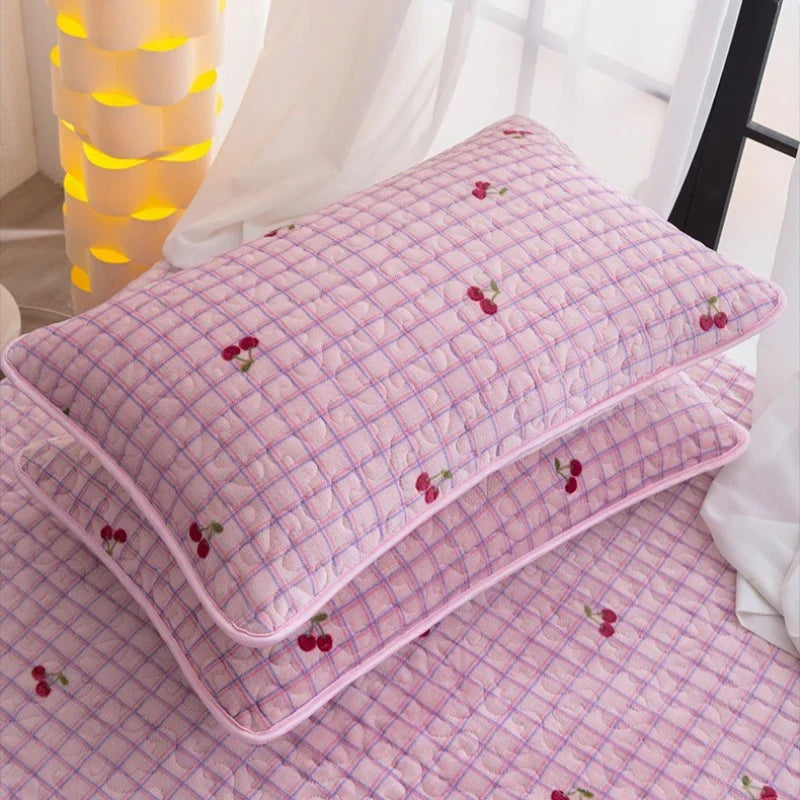 Quilted Cotton Milk Velvet Pillow case Household 48x74cm Pillow Core Inner Liner Protective Cover Thicken Envelope Pillowcase
