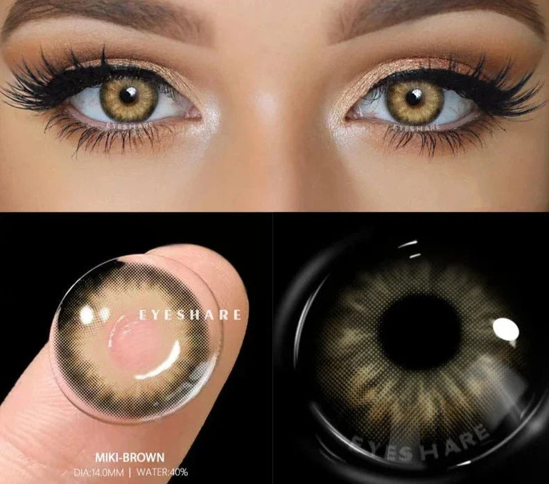 Natural Color Contact Lenses For Eyes 1Pair Multicolor Lens Soft Yearly Blue Eye Contact Beautiful Pupils Beauty Makeup