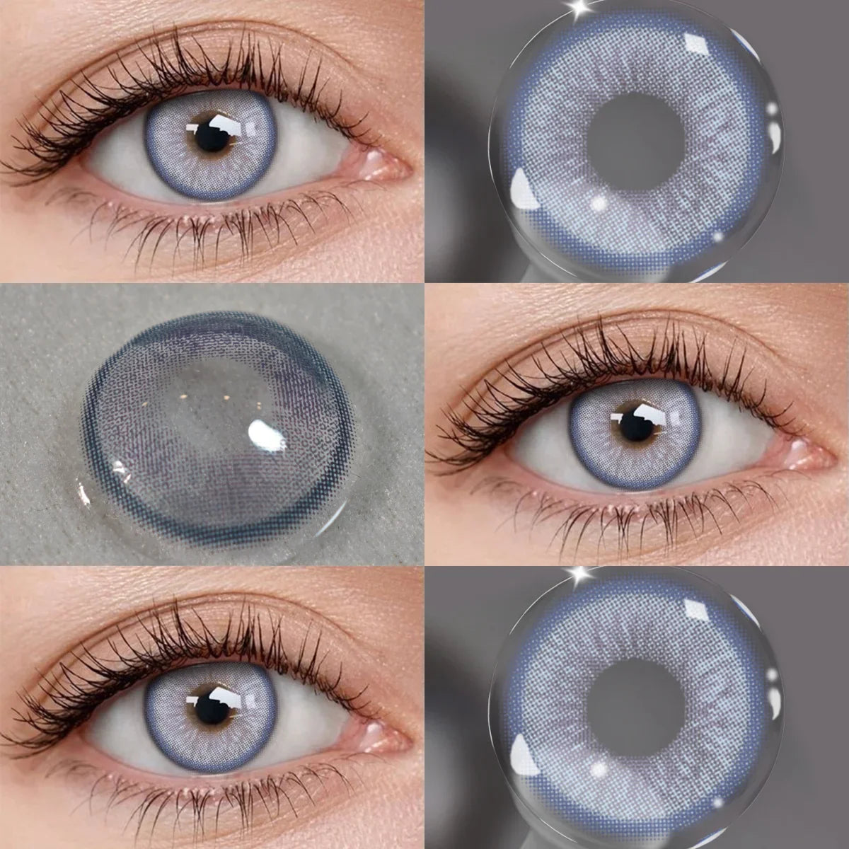 14.2mm Yearly Disposal Colored Contact Lenses Enlarging Effect Soft Lens For Daily Makeup Eye Contacts