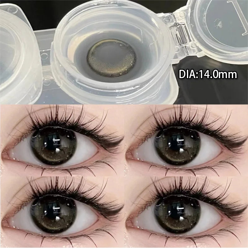 Contacts Lenses For Eyes Myopia Beautiful Yearly Black Student Lens Makeup Diopter Free Shipping Natural New