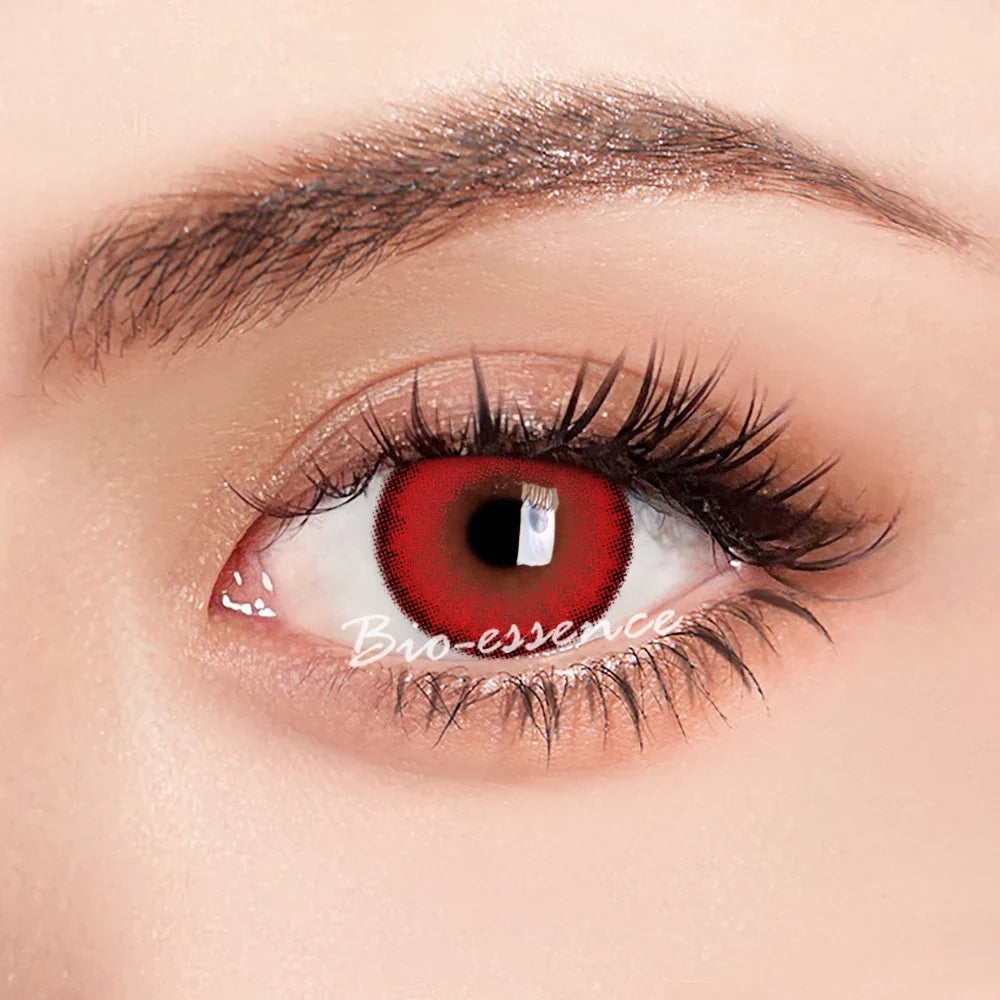 1 Pair Halloween Colored Contact Lenses for Cosplay Eyes Natural Brown Lenses Beauty Fashion Red lense Blue Lenses
