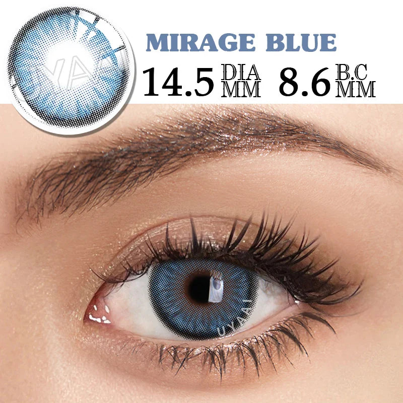 1 Pair Brown Natural Eye Color Lens Blue Color Contact Lenses for Eyes Aesthetic Lenses Purple Eye Contacts