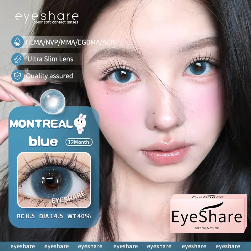 Natural Grey Color Contact Lenses for 1-Year Wear Small Pupil Brown Korean Style Lens for Eyes Beauty Makeup
