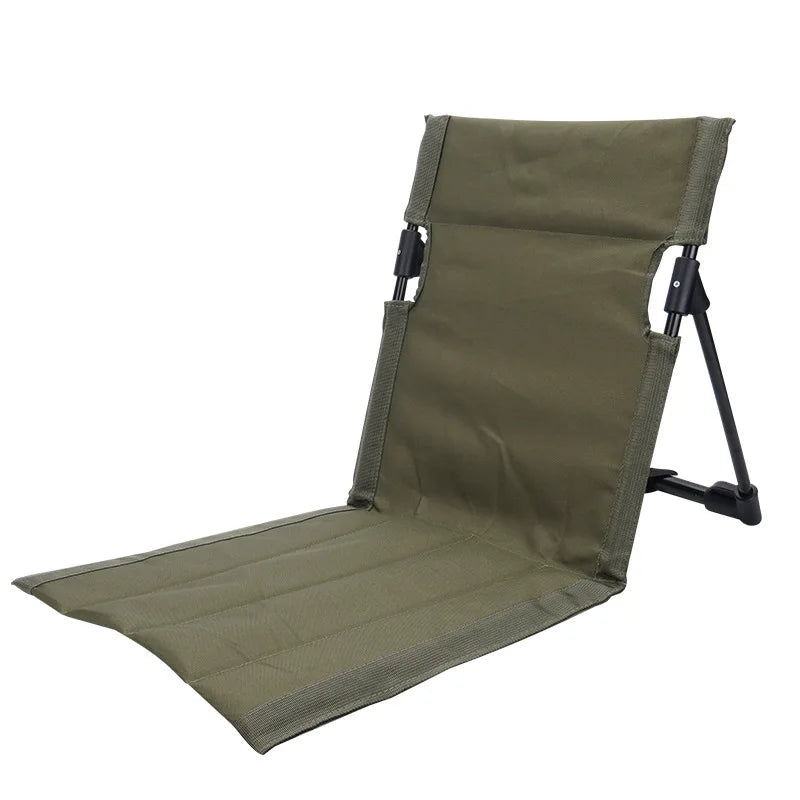Ultra-Light Folding Camping Chair with Backrest,Outdoors Relaxing Floor Seat for SwimmingPool Beach Lawn Picnic Road Trips