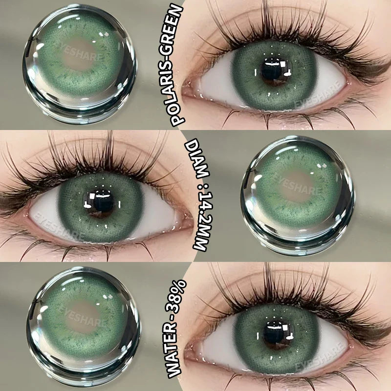 1Pair Colored Contact Lenses for Eyes Natural Contact Lenses Fashion Lense Blue Eye Lenses Green Eye Contacts Yearly
