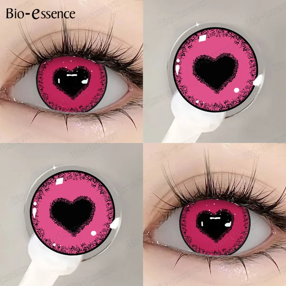 Anime Cosplay Contact Lenses Purple Lenses Halloween White Lenses Dragon Eye Cosplay Lenses Colored Pupils for Party