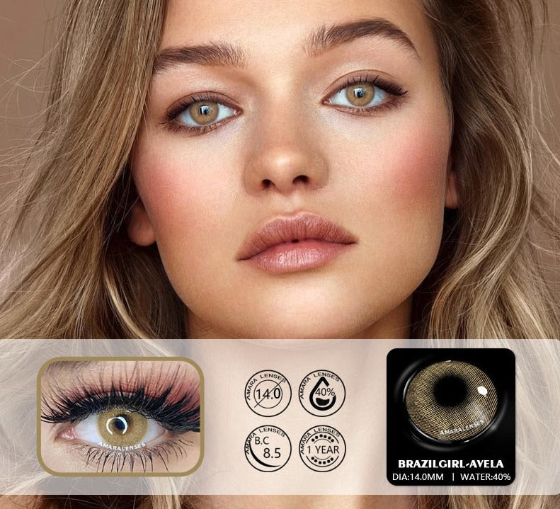 1 Pair Color Contact Lenses for Eyes Natural Brown Lenses Beauty Fashion Monet Lense Blue Lenses Green Eye Contact