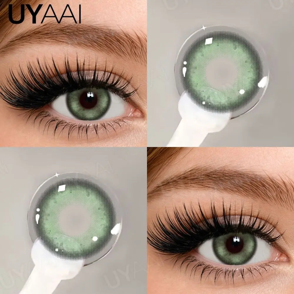 Colored Contact Lenses Makeup Green Lenses Beauty Siri Blue Colored Pupils Cosmetic Natural Brown Pupils 14.5mm Big Eyes