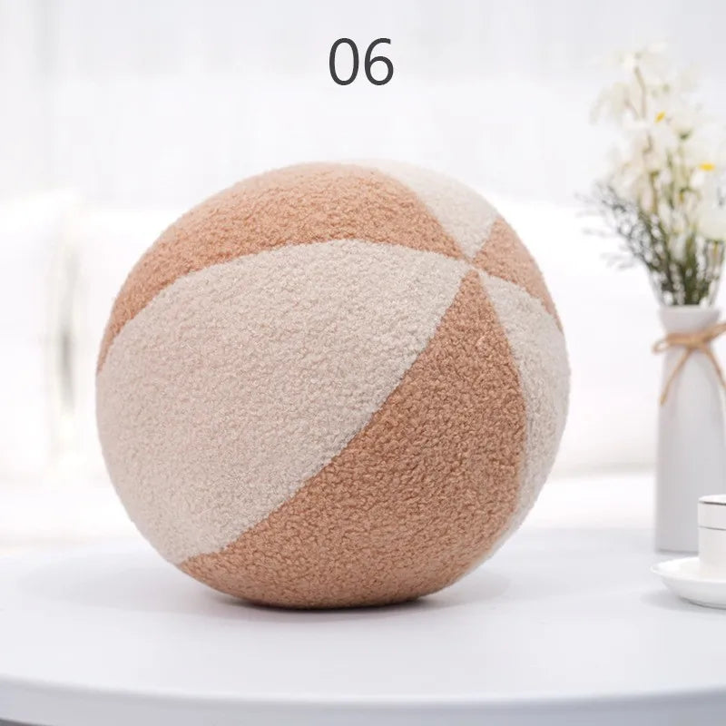 Nordic Style Spherical Pillow Stuffed Decoration Plush Sofa Bay Window Decoration Throw Pillow Soft Photography Prop New
