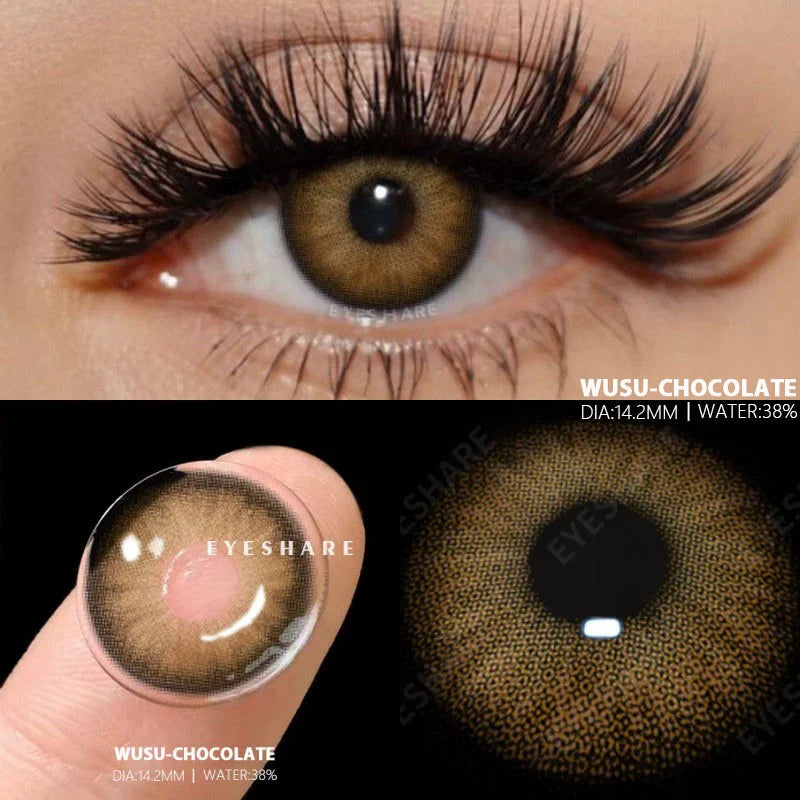 1 Pair New Colored Contact Lenses Fashion Green Eyes Lenses Natural Blue Lenses Gray Contacts Fast Delivery Yearly Lens