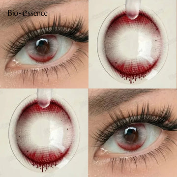 1 Pair Halloween Contact Lenses for Eyes Cosplay Lenses Anime Lenses Black&White Lenses Accessories Yearly