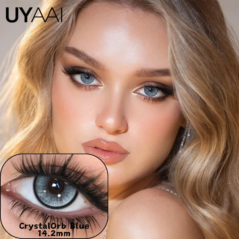 Atmosphere Essential Natural Color Contact Lenses - Bionic Pupil Design, Premium Texture, Versatile Brown/Blue/Gray
