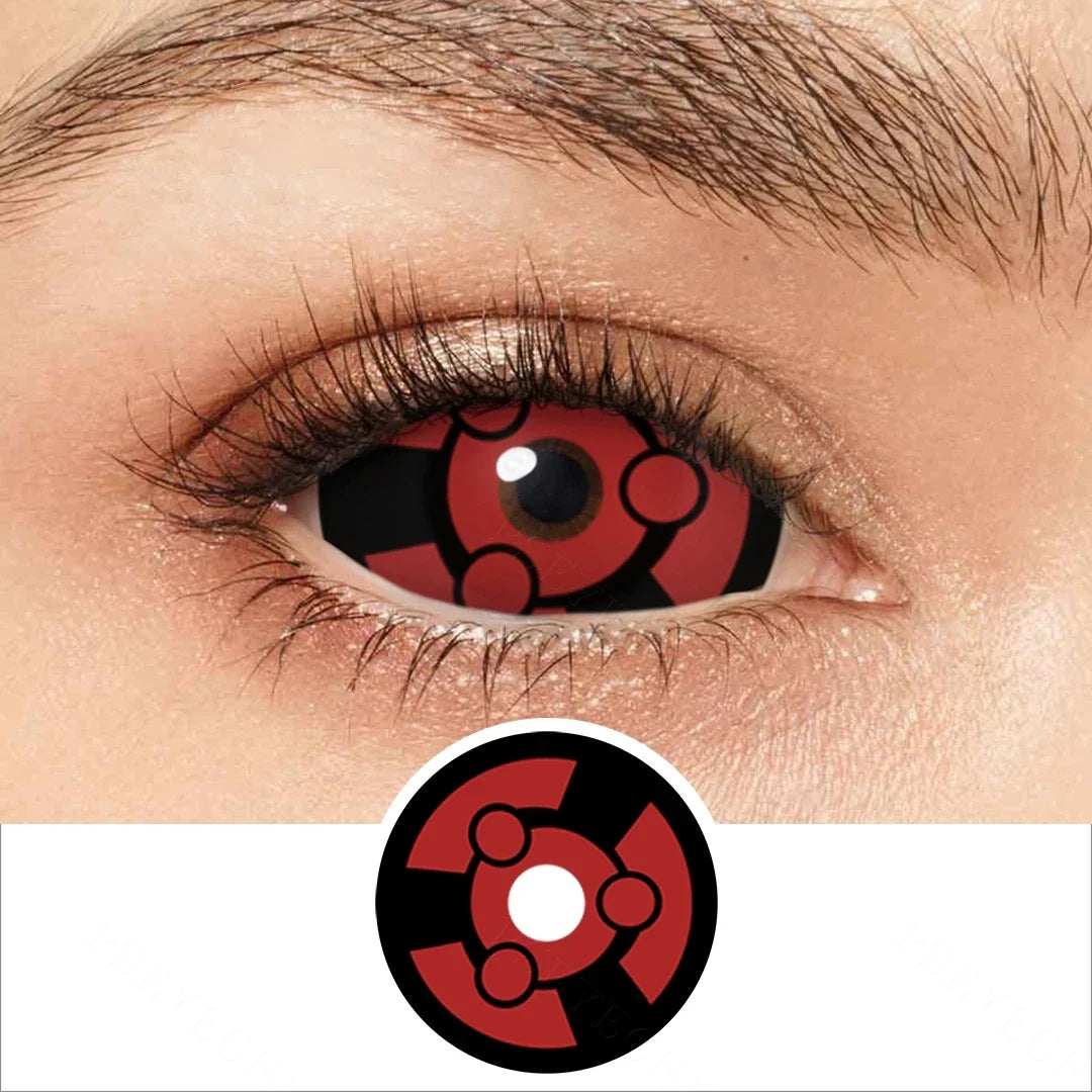 Yearly Use 22mm Full Eye Halloween Contact Lenses For Cosplay Contacts Lens Sharingan Contact Lenses Color Lenses 9.0mm