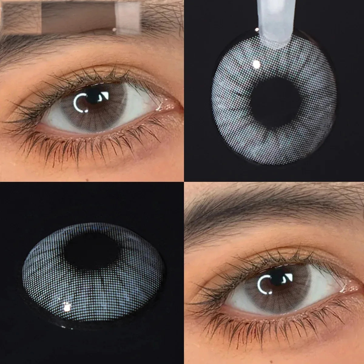 Eye Eyes Color Contacts Colored Contact Lenses Lens Small Pupil Beauty Prescription Cosmetics Daily 2Pcs 6 Months