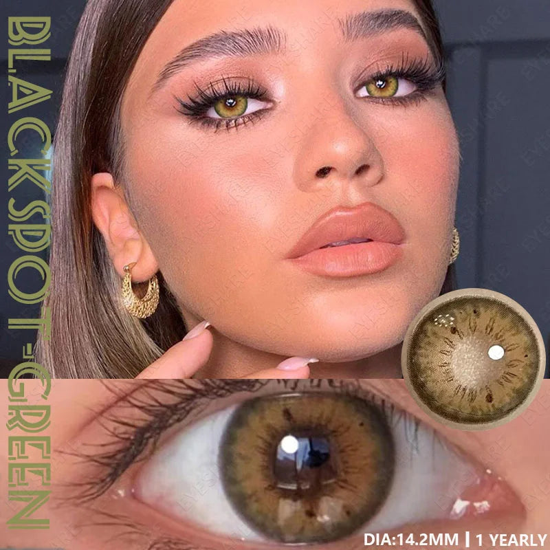 1Pair Color Contact Lenses for Eyes Blue Color Lenses Natural Gray Pupils for Eyes Green Lenses Brown Contacts Yearly